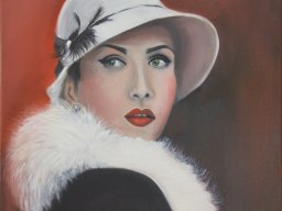 Femme-au-chapeau-blanc